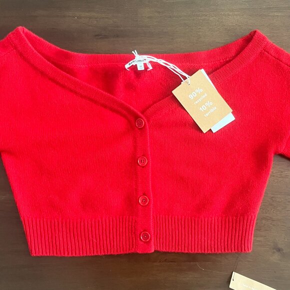 Millie cashmere off the shoulder cardigan - Picture 4 of 5